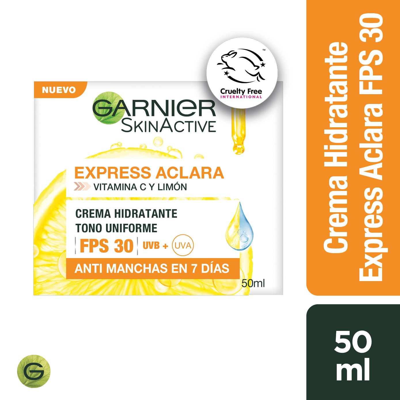 crema hidratante express aclara fps 30